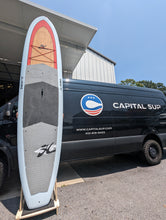 Load image into Gallery viewer, LIGHTLY-USED Hobie All-Around SUP 11&#39;6&quot; x 33&quot; Red, Gray, &amp; White
