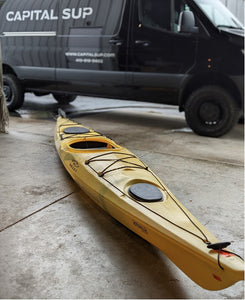 USED Necky Zoar Touring Kayak 14' Yellow