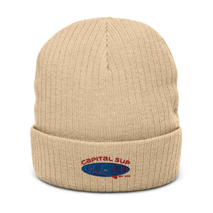 Capital Sup Paddle Ribbed knit beanie