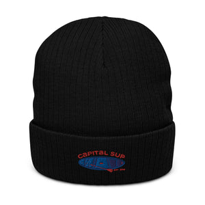 Capital Sup Paddle Ribbed knit beanie