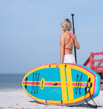 Load image into Gallery viewer, POP Inflatable 11&#39;0 Yacht Hopper Turqouise/Pink/Yellow
